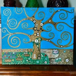Painting in the Style of Gustav Klimt, Tree of Life